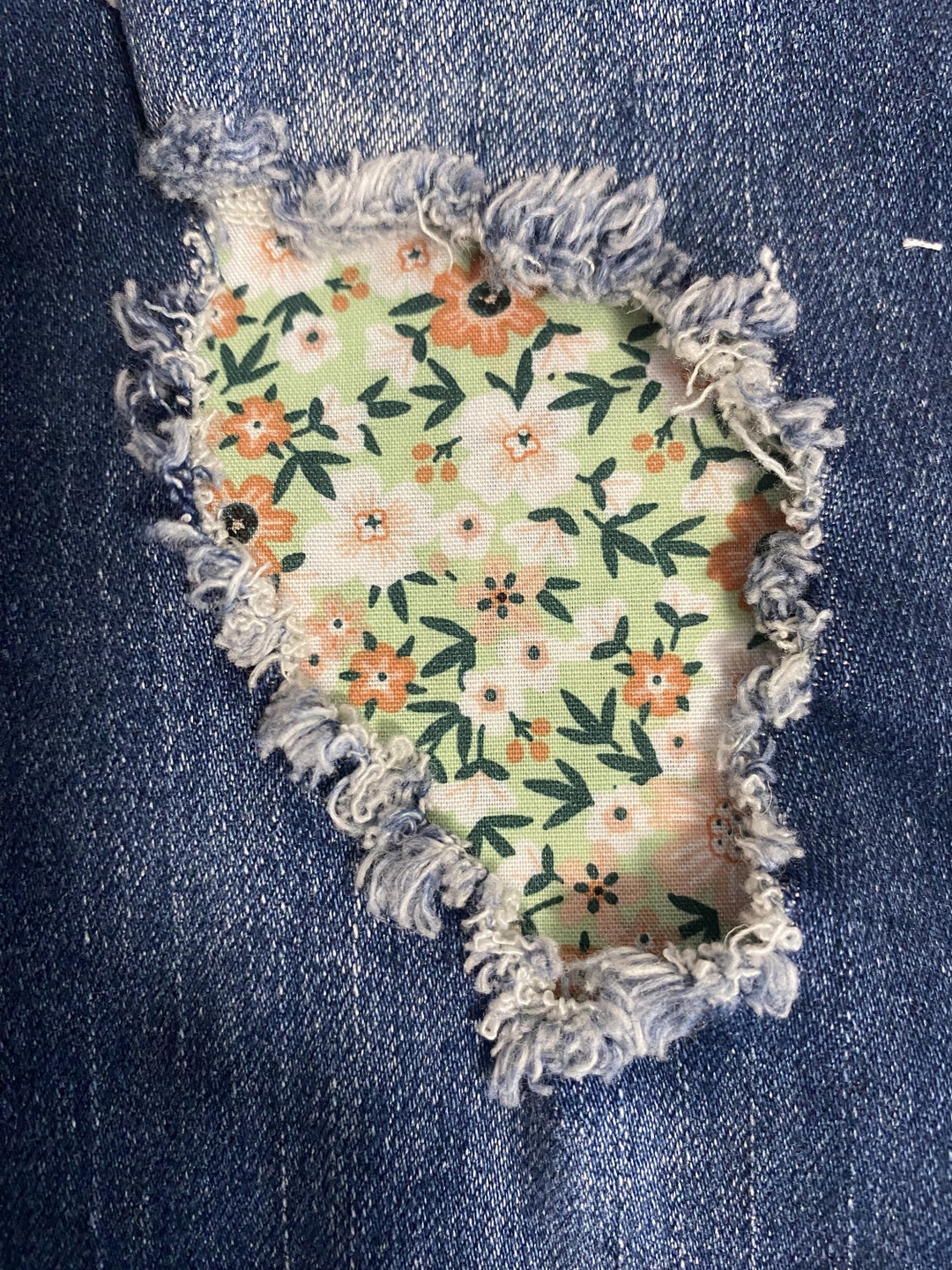 Everyday Floral Patch, Iron on Patches, Patches for Jeans, Easy to ...