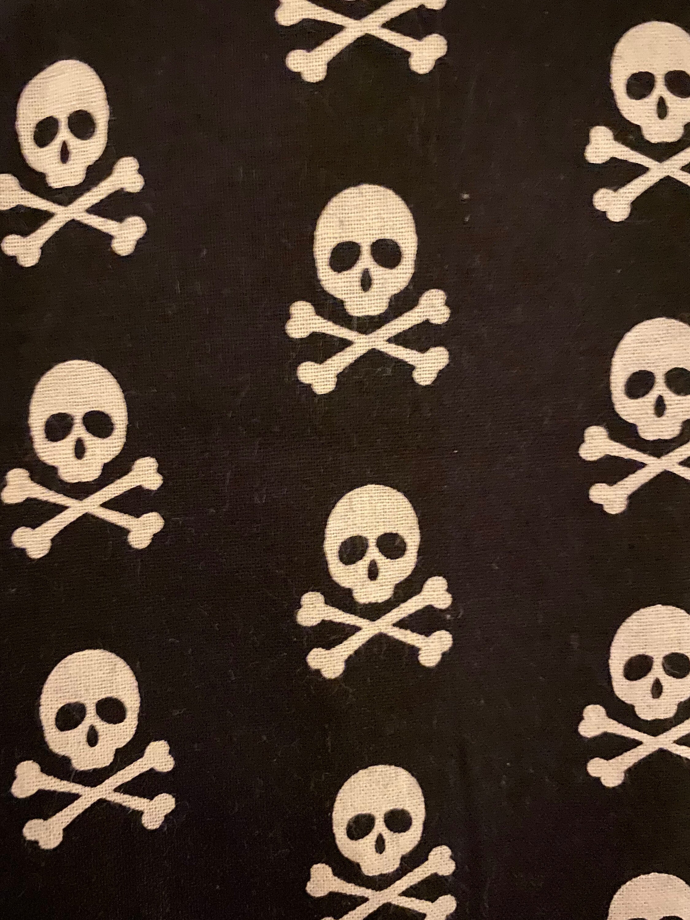 トップス 2000s Roen Skull Rubber Design Cut&Sew Skull & Bone Fabric Design Patch, Patches for Denim, Patches