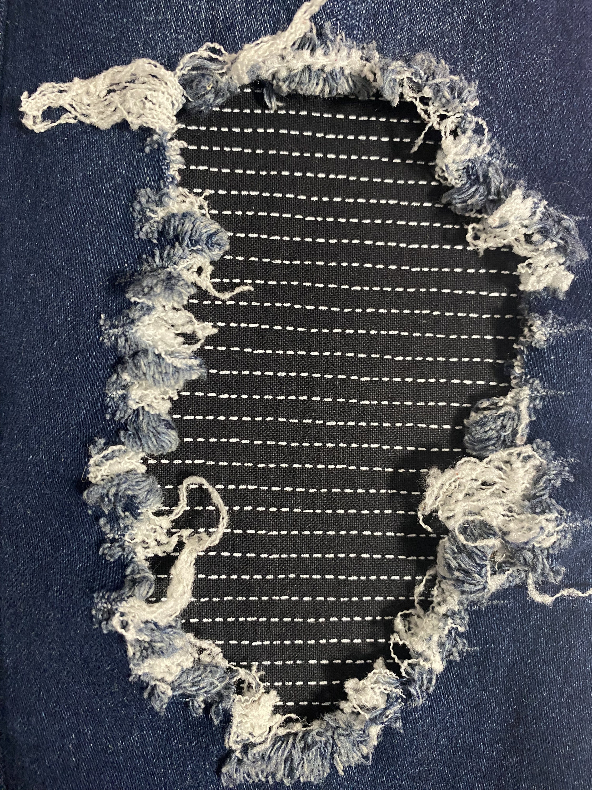 Dash Stripe Patch, iron on patches, patches for jeans, easy to apply patch, jean repair, fabric patches, stripe print, handmade, washable
