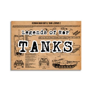 Panzer Wandkunst A3, Leopard Panzer Poster, Abrams Wandbehang, Armee Fan Geschenk, Militärveteran Poster, Fury, Herausforderer, Tiger Panzer