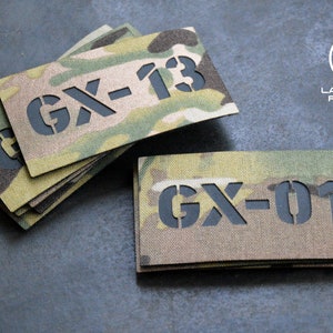 Customized / personalized 3.5"x2" (9х5 cm) Tactical Laser Cut Call Sign PATCHES