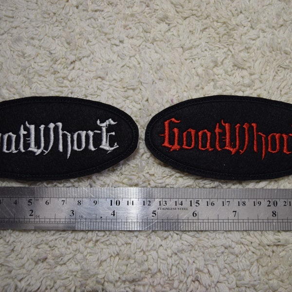 Goatwhore band patch embroidered Blackened death metal, black metal, sludge metal, thrash metal rock patches for jacket