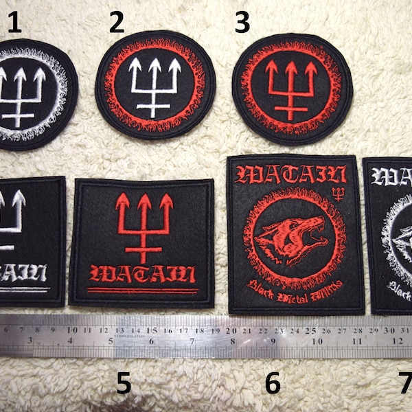 Watain band patch embroidered Black metal, melodic black metal rock patches for jacket