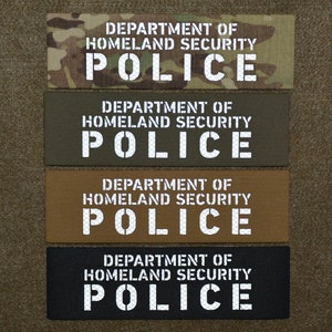 PVC POLICE FEDERAL AGENT PATCH SET