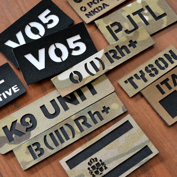 Velcro Reflective Patch Personalized Name Tape Etsy