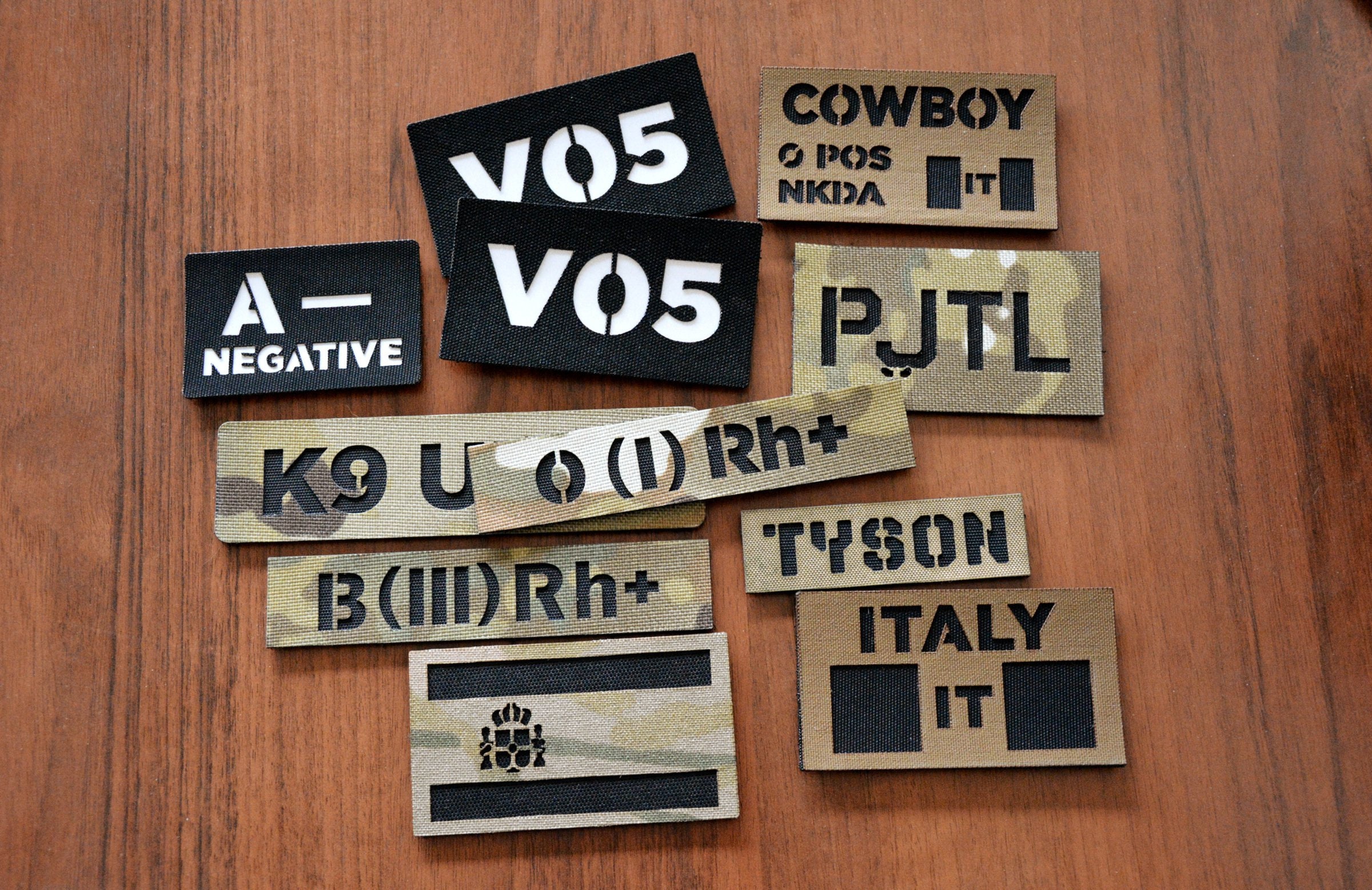 CUSTOMIZED Hook Backing PATCH Laser Cut Army Tactical Patches Etsy