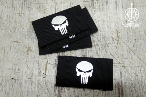 CUSTOM 3.5x2 90х50 Mm Morale Tactical Skull Punisher PATCH / Personalized  Laser Cut Callsign Name Tape Patches Set -  Denmark