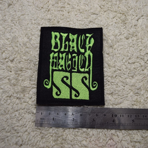 Black Magick SS band patch embroidered Black metal rock patches for jacket