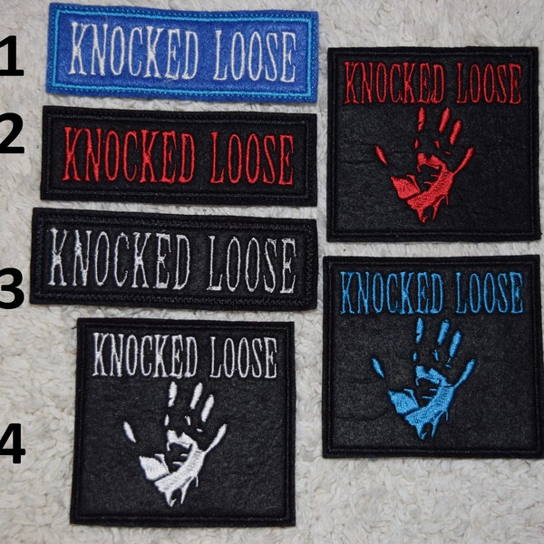 Knocked Loose band patch embroidered logo symbol Metalcore hard core punk beat down hardcore