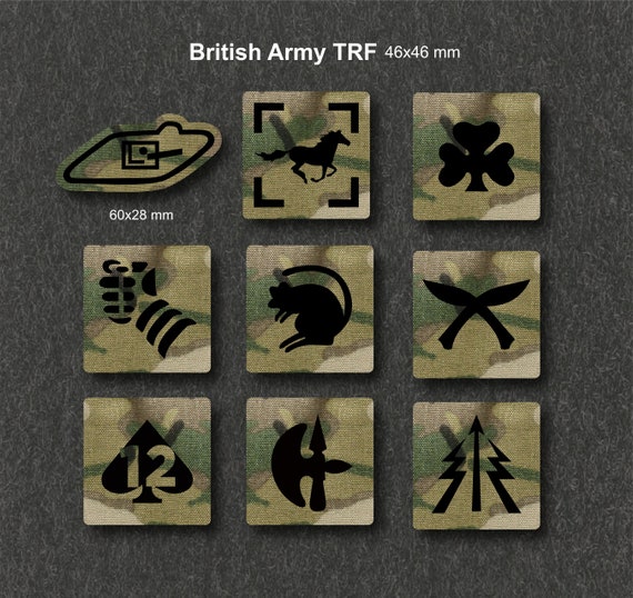 Larmée britannique accroche les badges Military Combat Patch TRF Tactical  recognition flash -  France