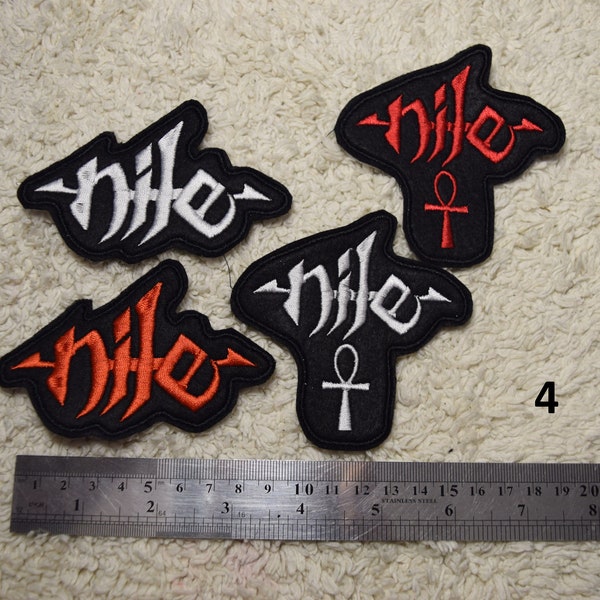 Nile band patch embroidered Technical death metal brutal death metal rock patches for jacket