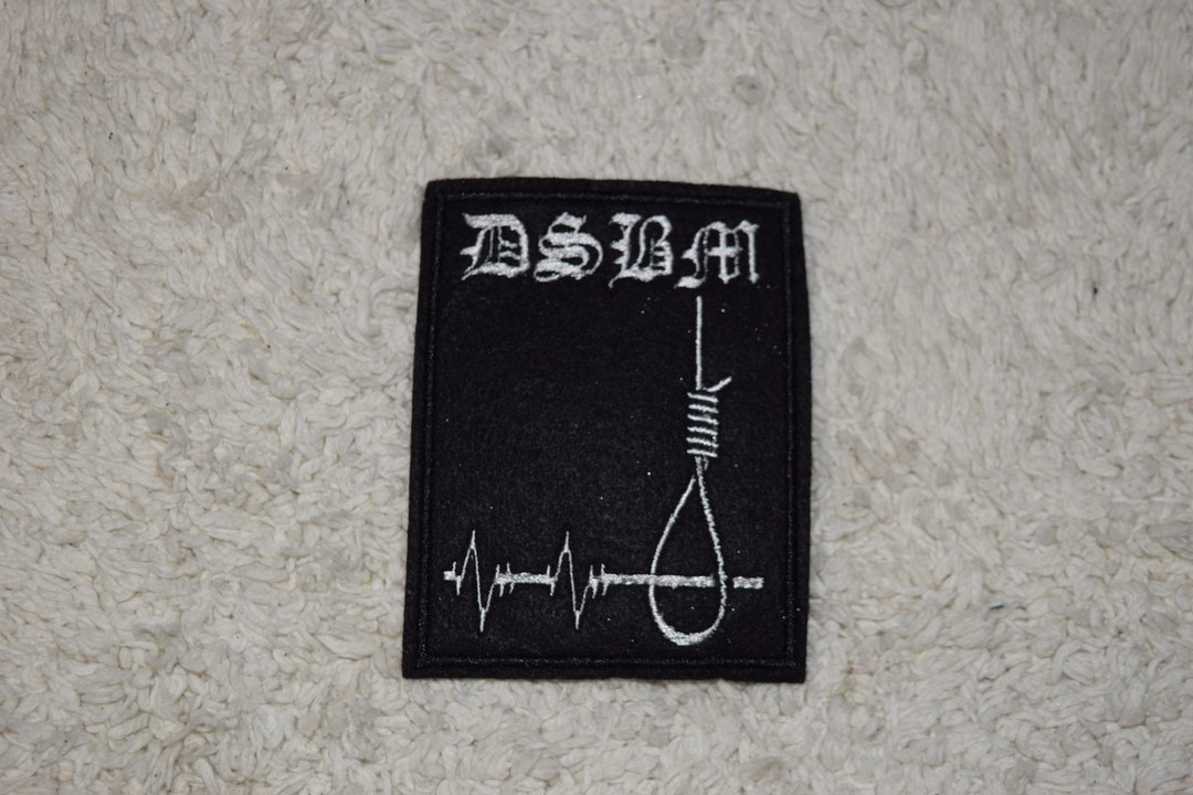 DSBM Bands Band Patch Embroidered Logo Symbol Depressive Suicidal Black
