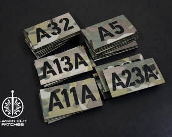 Customized / personalized Tactical Multicam Callsign PATCHES set 3.5"x2" (90х50 mm)