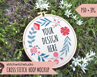 Download Cross Stitch Mockup Etsy