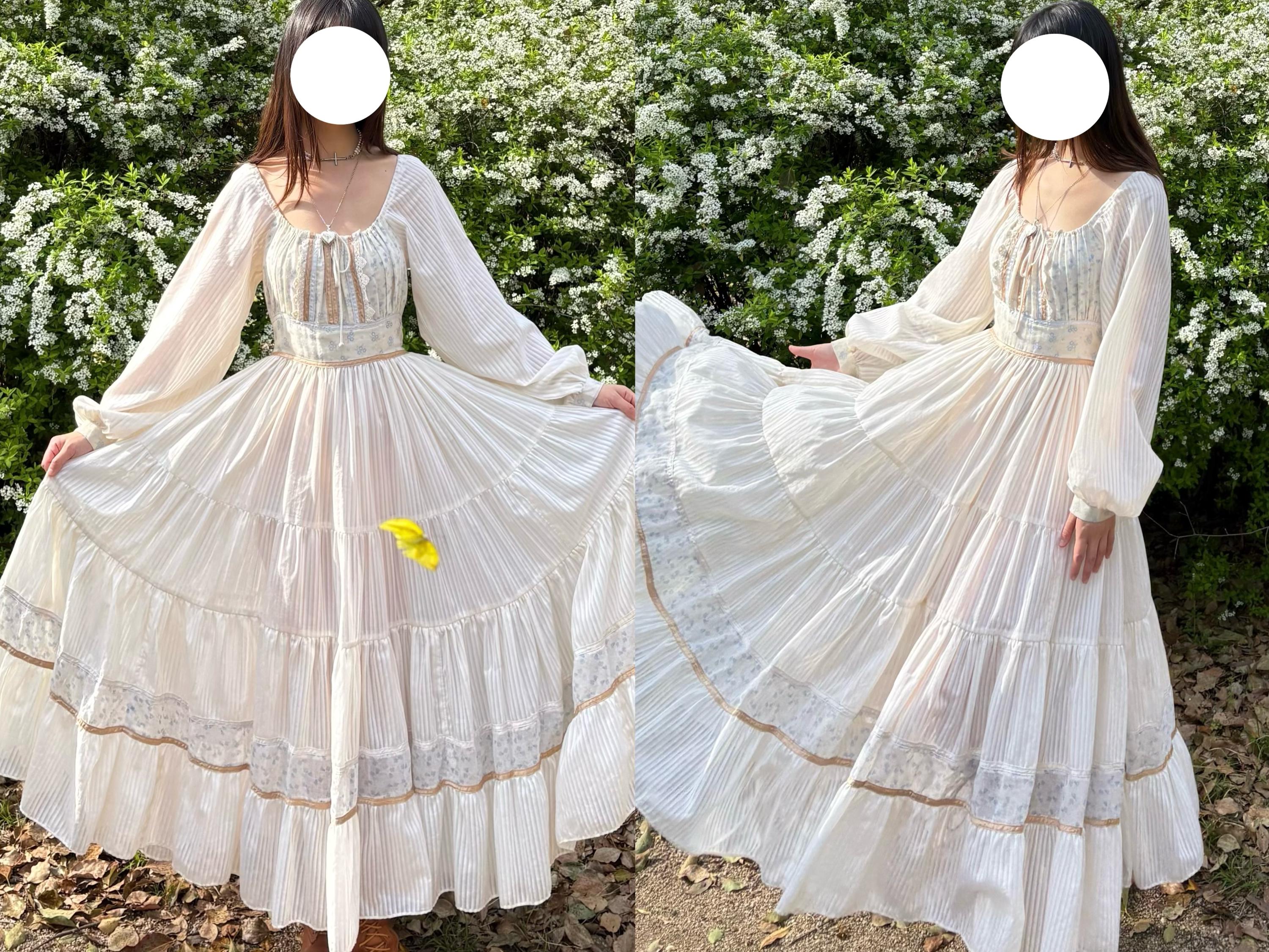green emerald velvet dress Fairy Dress in White