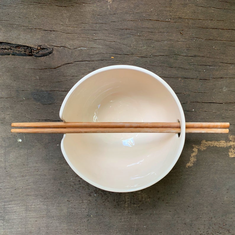 Dragon Ramen Bowl With Bamboo Chopsticks Handmade Ceramic Etsy