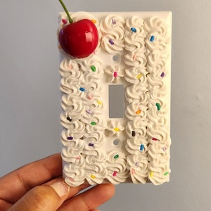 Fake Cake Decor, Light Switch Cover, Fake Bake Cake, Toggle Switch Cover, Rocker Switch Cover