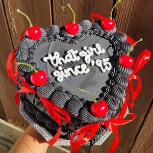 Custom Fake Heart Cake, Fake Custom Cake, Vintage Heart Cake