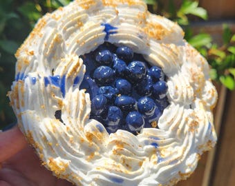 Fake Blueberry Pie, READY TO SHIP, Fake Bake Crumble, Fake Meringue Pie
