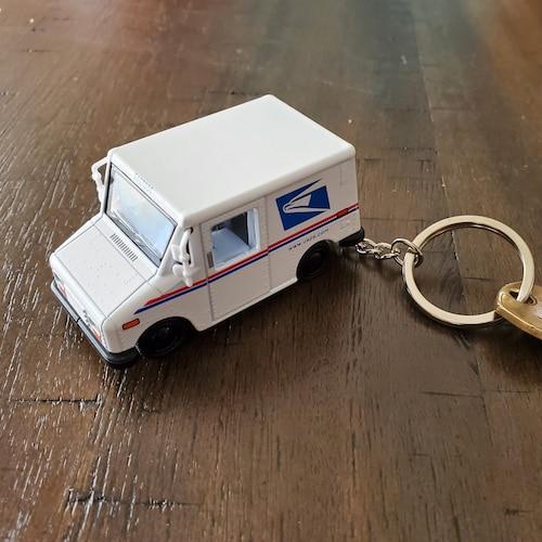 Mail Truck Key Chain Usps Keychain Postal Worker Gift Etsy