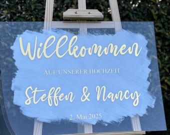 Letrero de bienvenida Tablero de bienvenida para bodas Cartel de bienvenida para bodas de compromiso