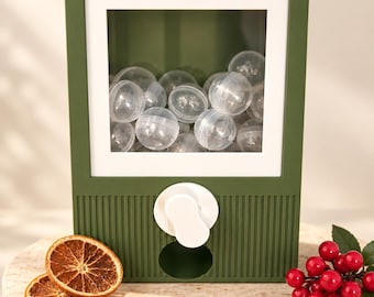 Capsuledispenser met 24 balletjes | DIY adventskalender | 3D-geprinte capsuledispenser | Cadeaudispenser voor geldgeschenken en verrassingen