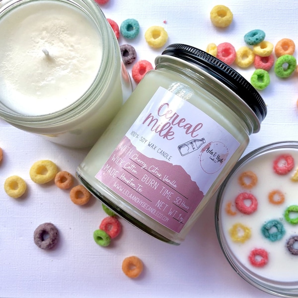Cereal Candle Etsy