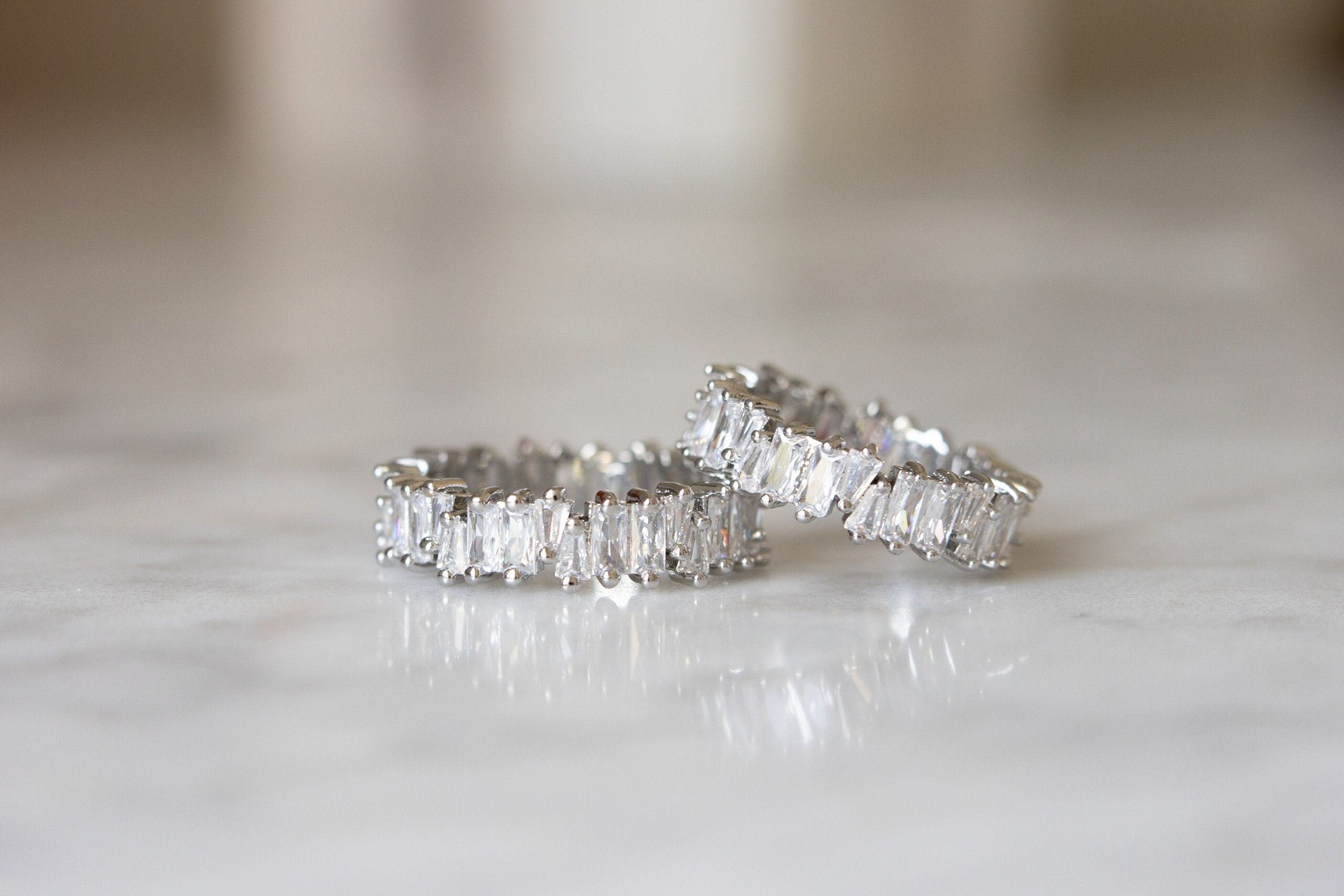Jagged baguette ring online