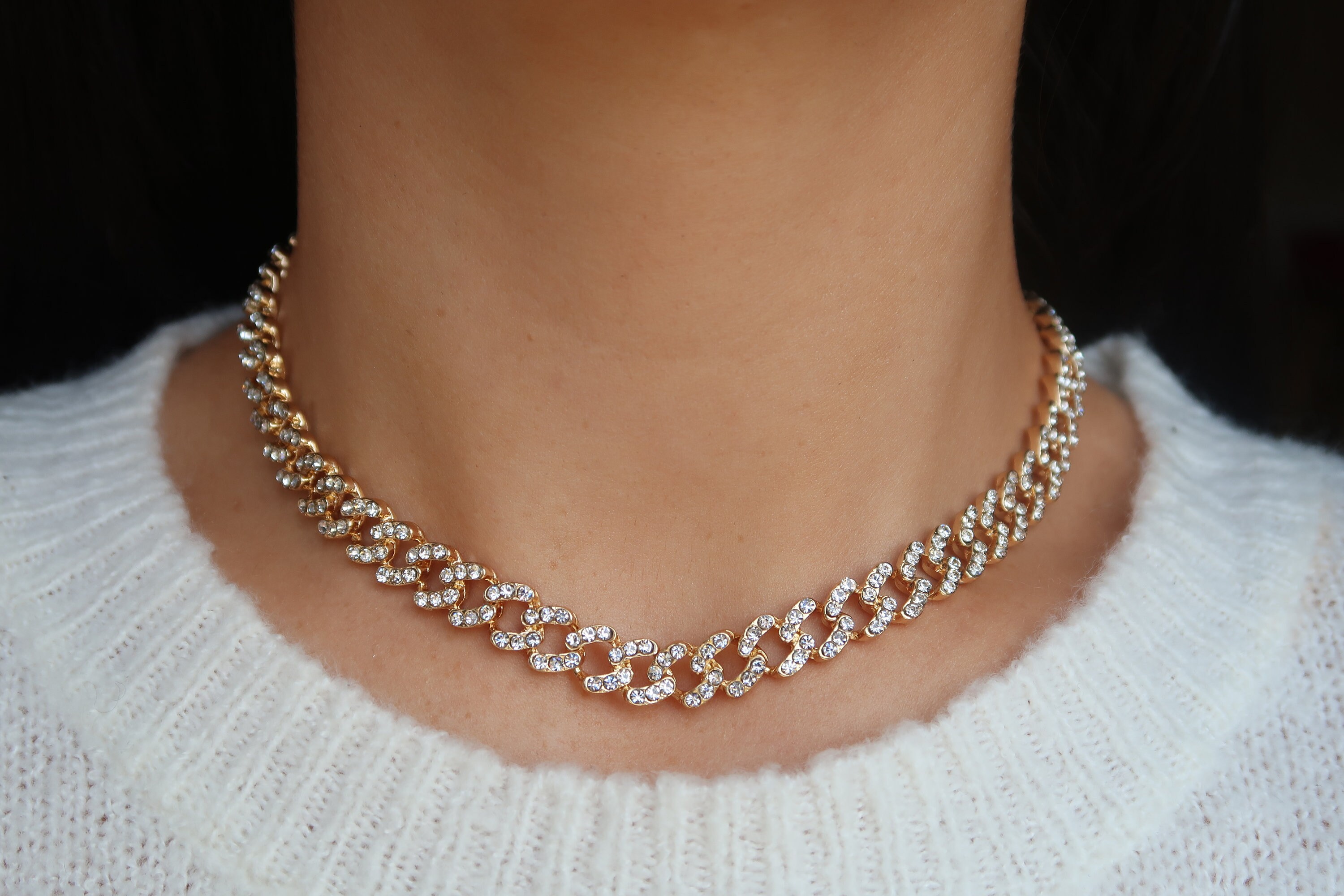 驚きの安さ GOLD メンズ PLATED SIMULATED アンソニー JACOBS CHAIN MIAMI スチール ステンレス