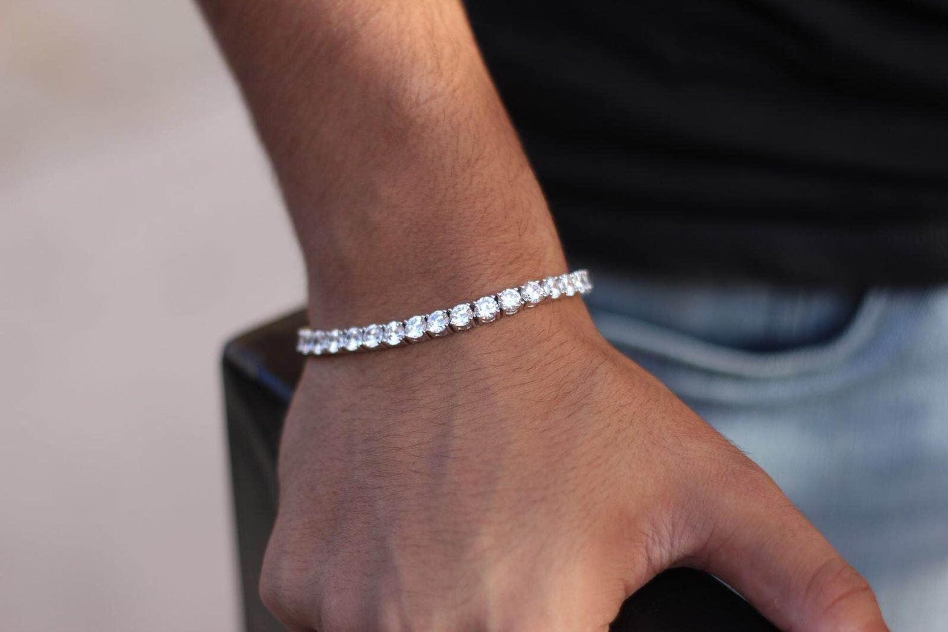 4mm Luxury Diamond Tennis Bracelet Classic Tennis Bracelet Etsy