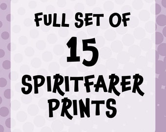 Spiritfarer | Spirits | Full Set | Illustration | 15 Art Prints | Watercolour and Gouache | Fanart | A5