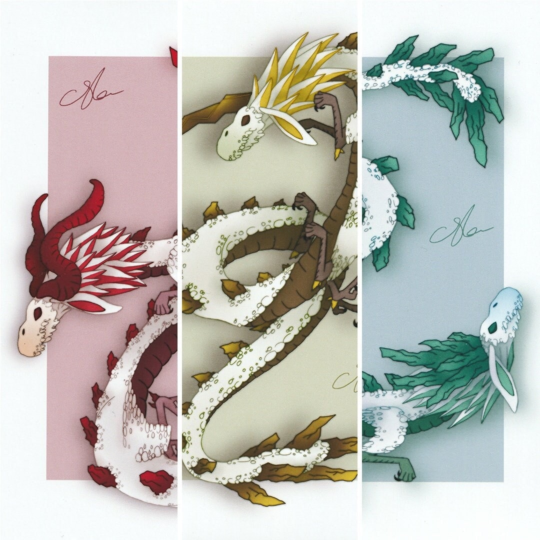 The Legend of Zelda Servants of the Springs Dragons Dinraal Naydra Farosh Art Print Illustration