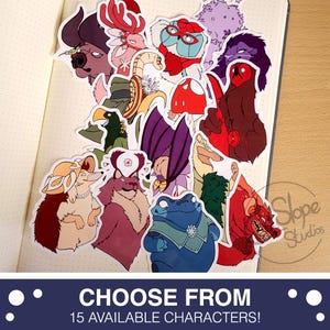 Spiritfarer Stickers | Fanart | Stationery | 15 Characters to Choose From | Gouache