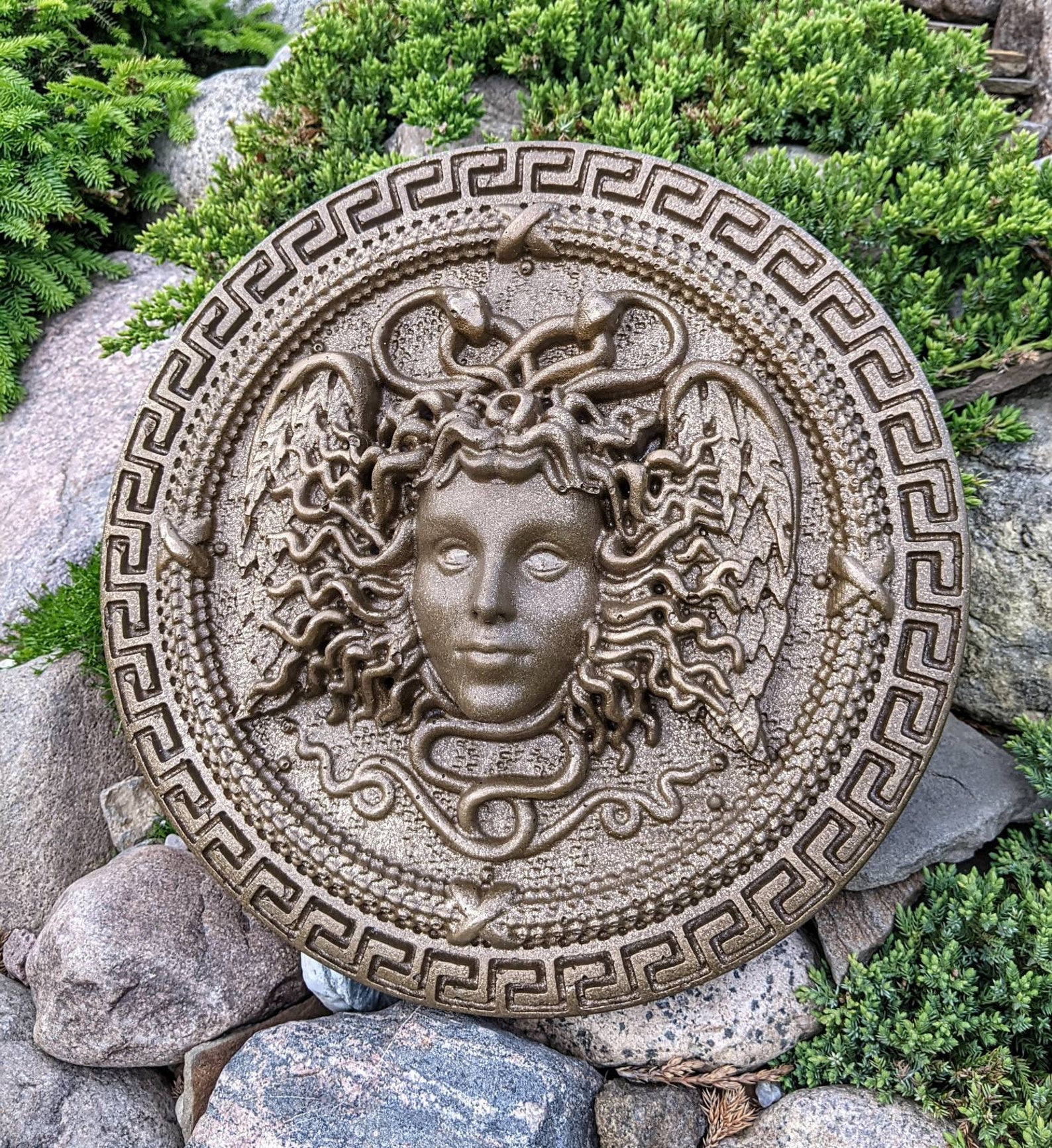Medusa wall decor Wall art medusa Fountain Etsy