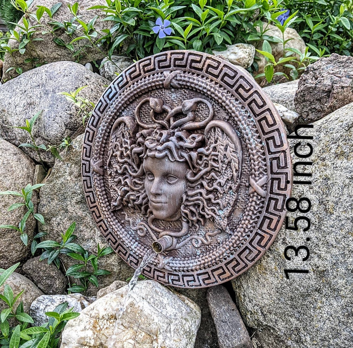 Medusa wall decor Wall art medusa Fountain Etsy
