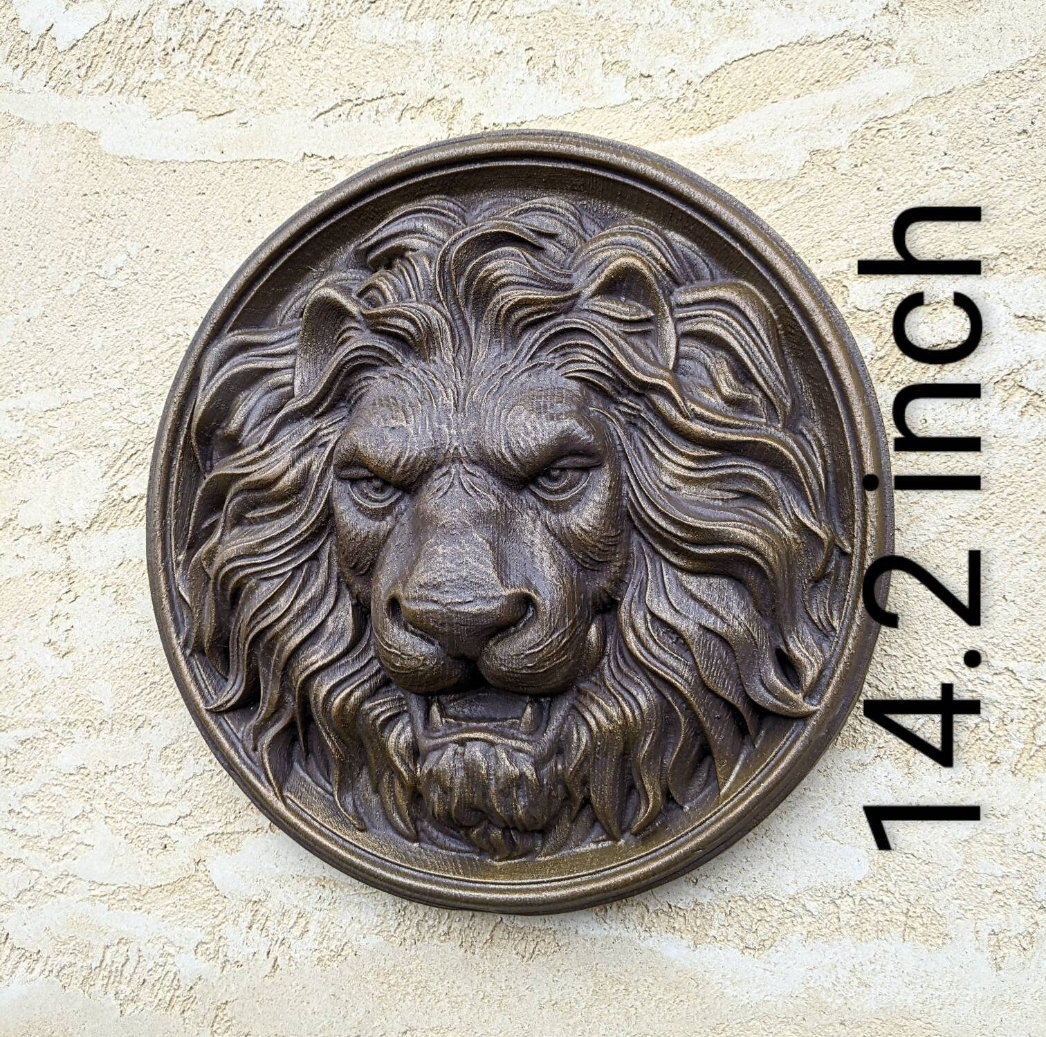 Lion head wall hanging Roaring Lion Head Faux Taxidermy Lion Etsy