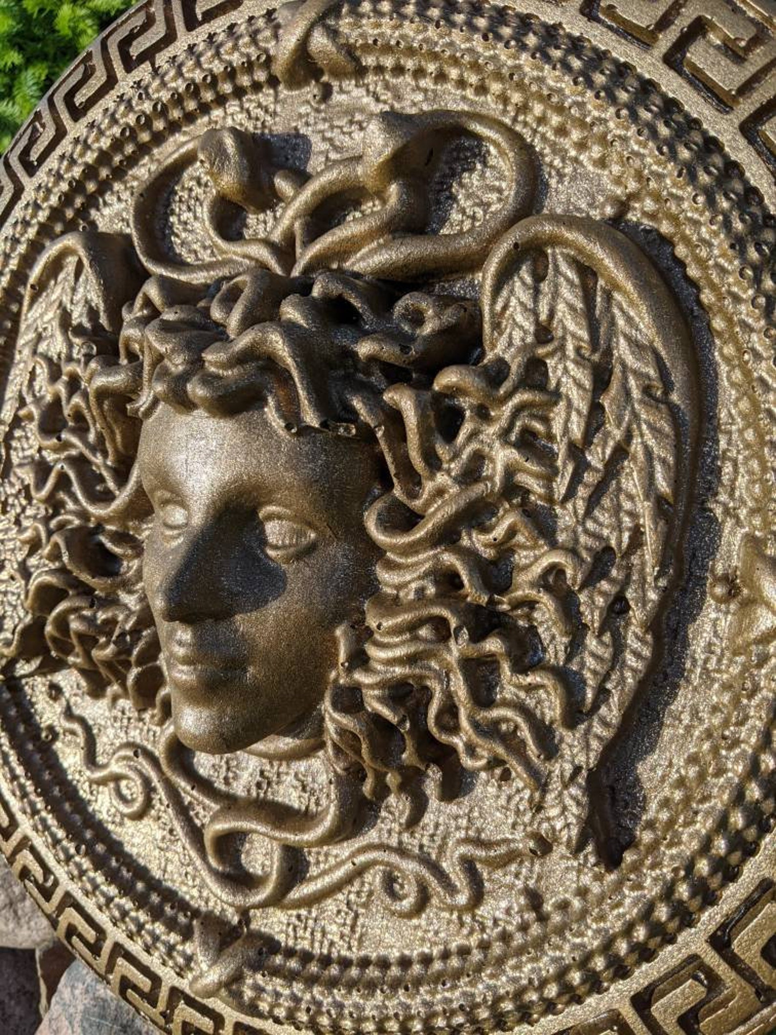 Medusa head wall art Wall decor medusa Fountain Etsy