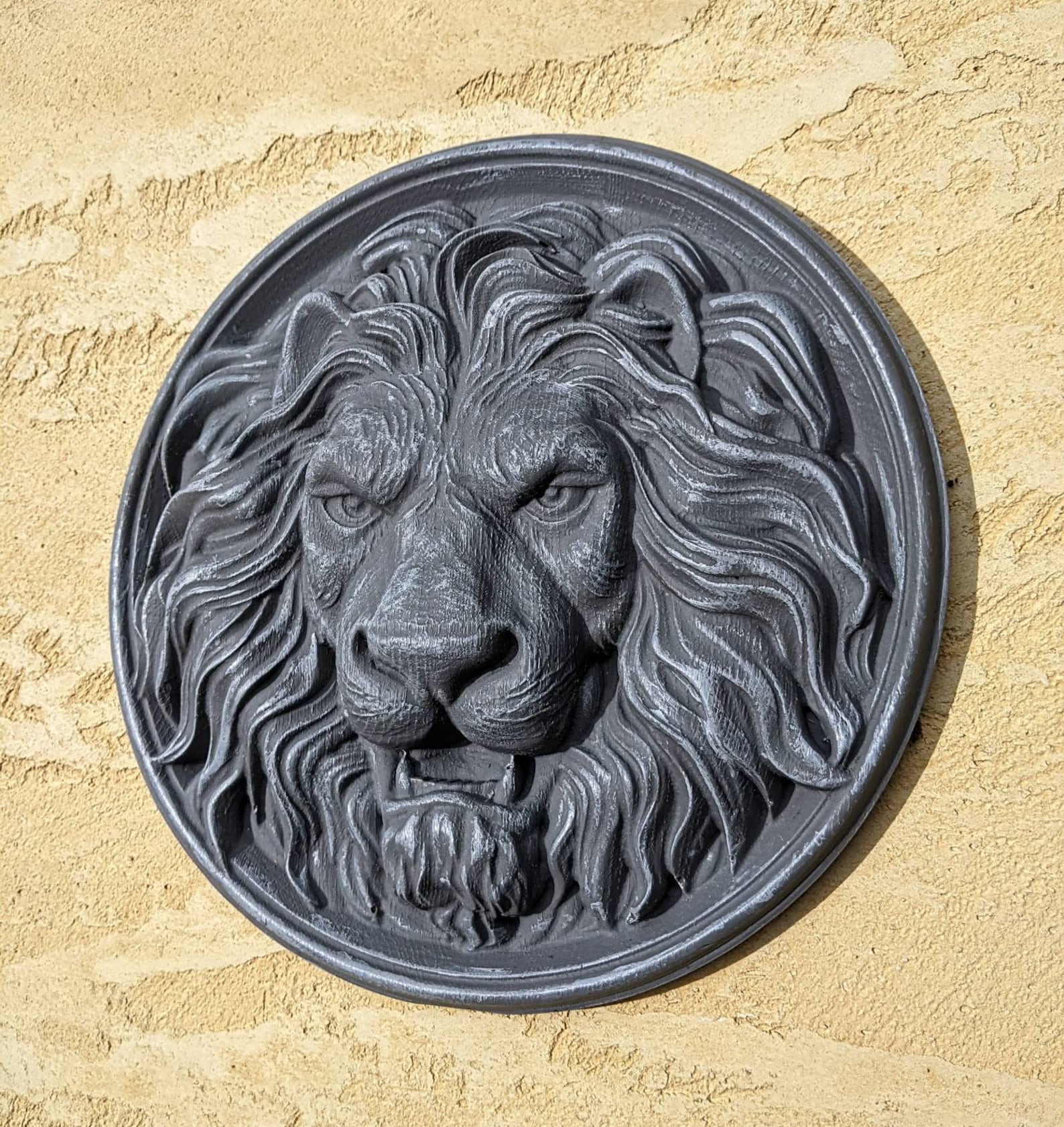 Lion head wall hanging Roaring Lion Head Faux Taxidermy Lion Etsy
