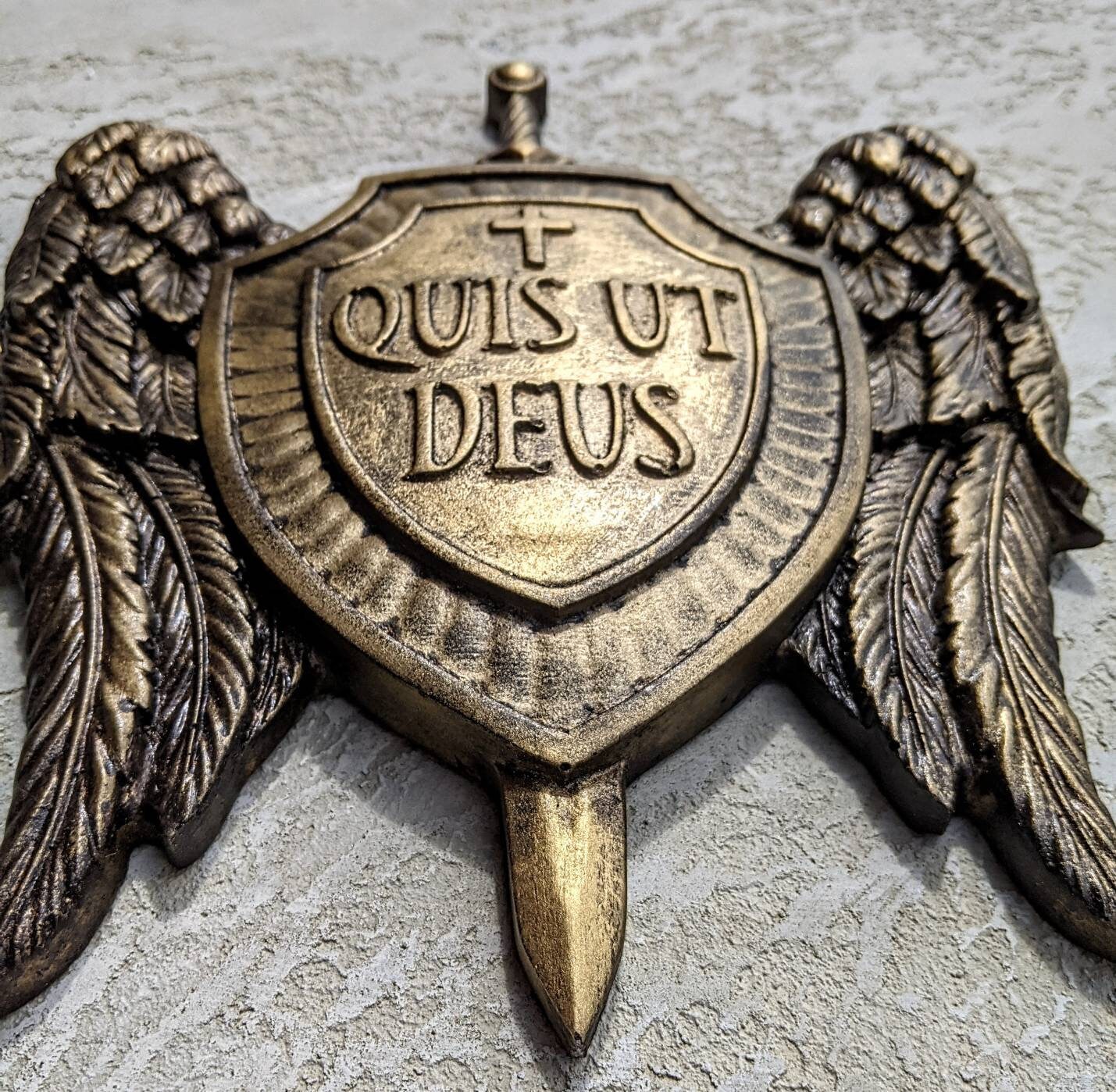 Archangel Michael Shield and Sword Christian Icon Religious | Etsy