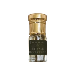 Briar & Brushwood // woodland earthy inspired perfume Alcohol Free, Travel friendly scent, Pocket sized perfume. Unisex roll on Perfume