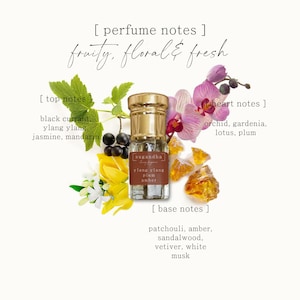ylang ylang - plum - amber // Alcohol Free, Vegan, Cruelty Free, Paraben Free Perfume for Her