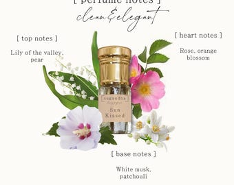 Sunkissed Roll-On Perfume Oil: Świeży zapach lnu, bez alkoholu
