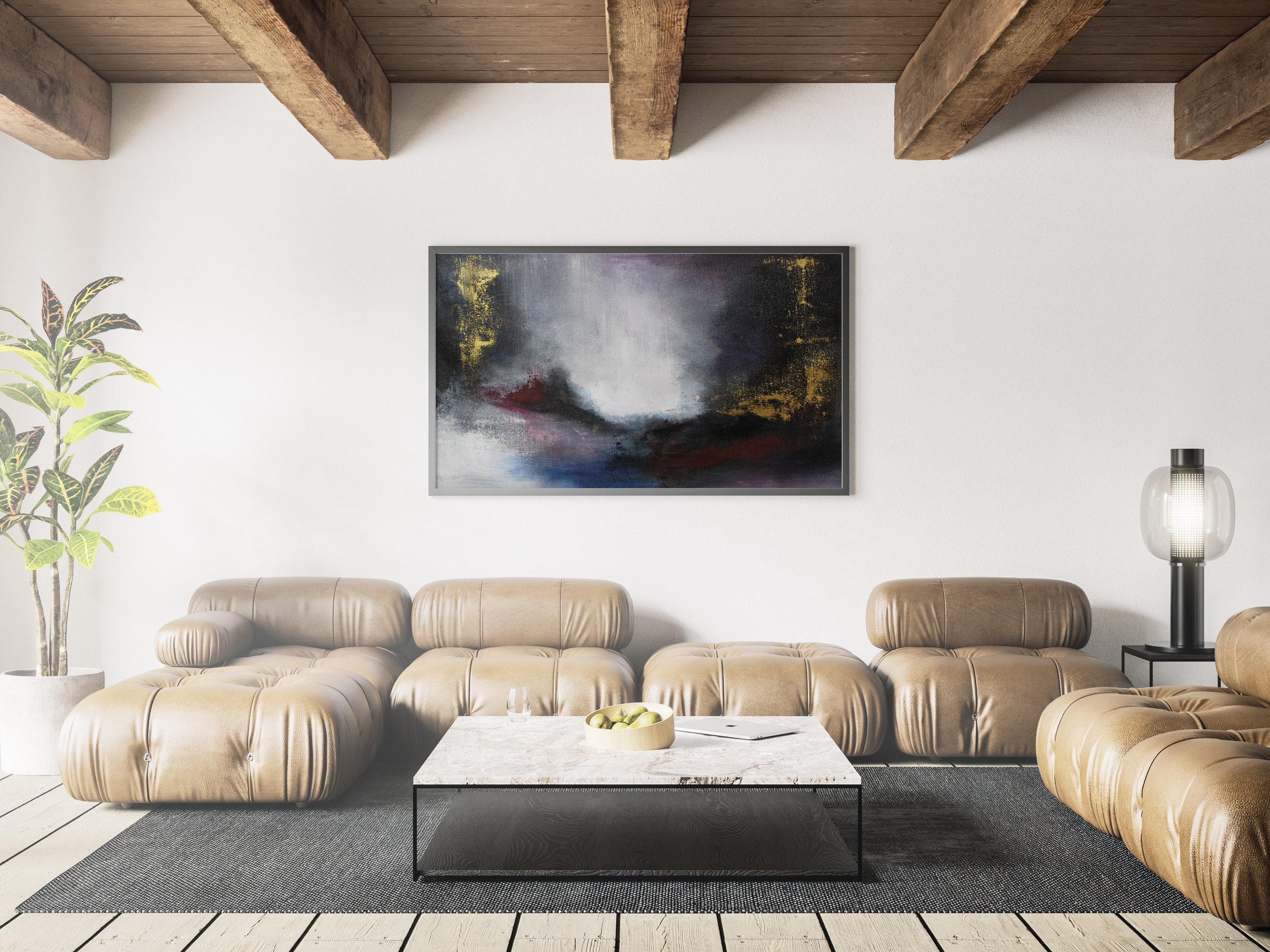 Original Painting Abstract Art with Texture For Office and | Etsy