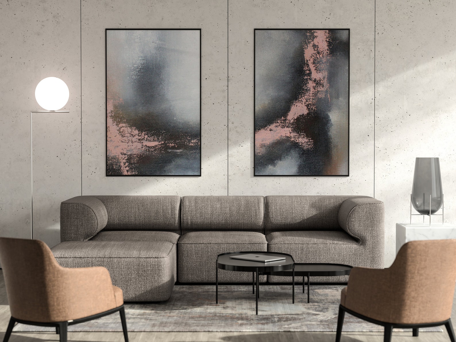 Original Painting Abstract Art with Texture For Office and | Etsy