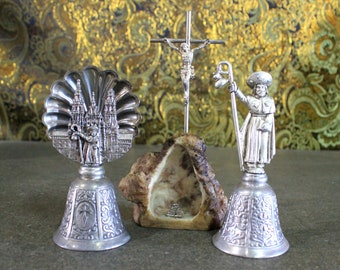 Religious Set, Religious Figures Set, Santiago de Compostela Set, Crucifix, Metal Santiago, Old Crucifix, Jesus Christ,