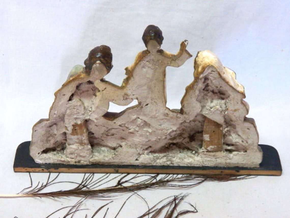 Holy Family Sculpture Ancient Holy Family Virgin Mary Etsy