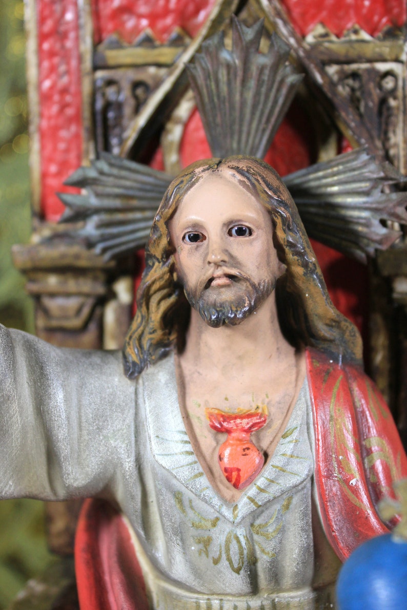 Jesus Statue Sculpture of Jesus Christ Ancient Religious Etsy