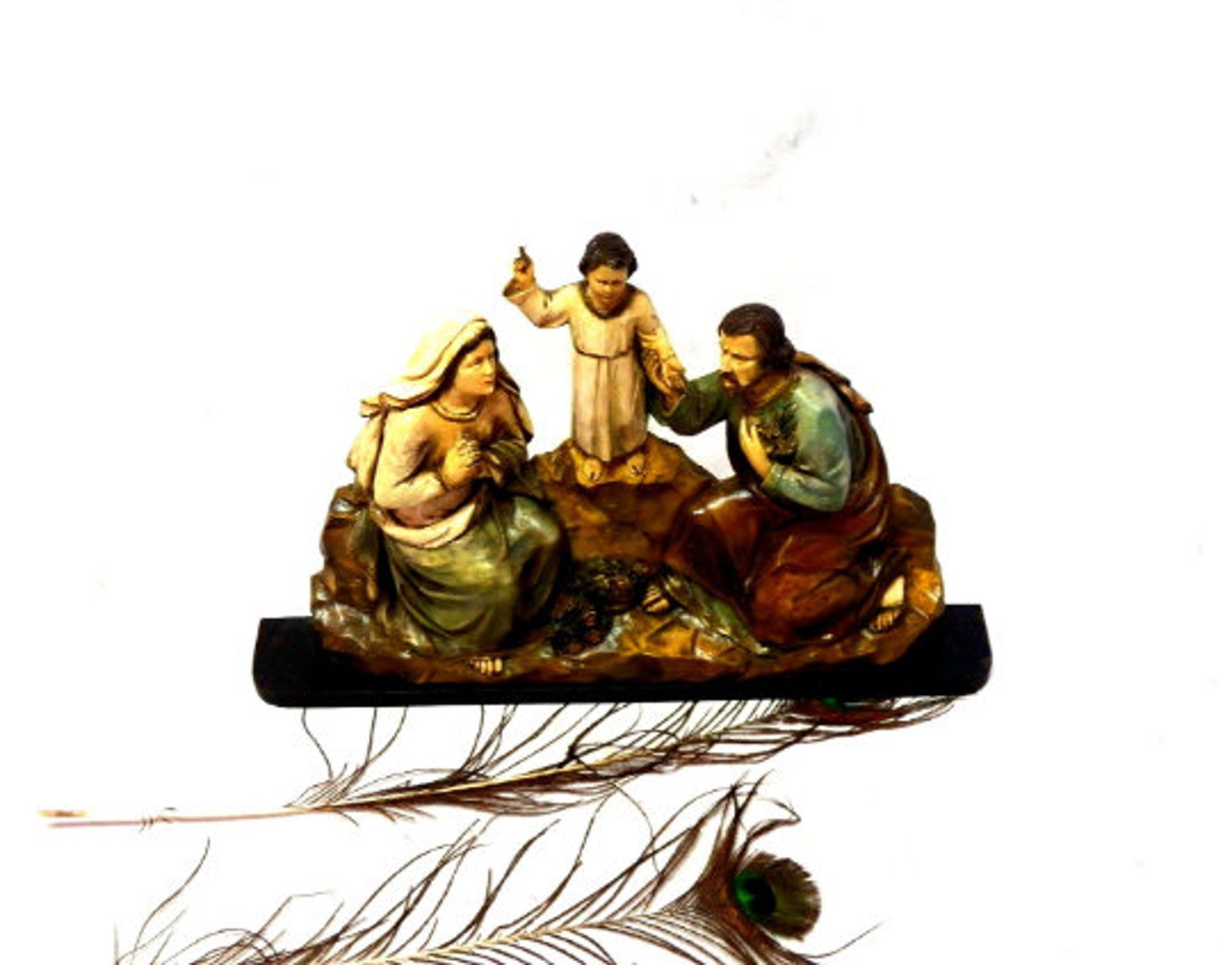 Holy Family Sculpture Ancient Holy Family Virgin Mary Etsy