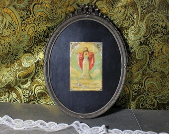 Amor Eterno Sacred Heart Garland, Mexican Tin Door Hanger, Tin