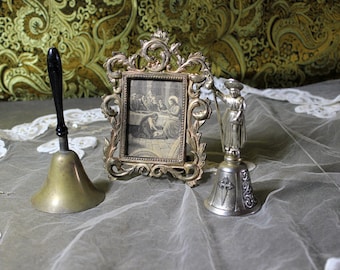 Religious Set, Set with Lithography, Bells, Santiago Compostela Bell, Metal Set